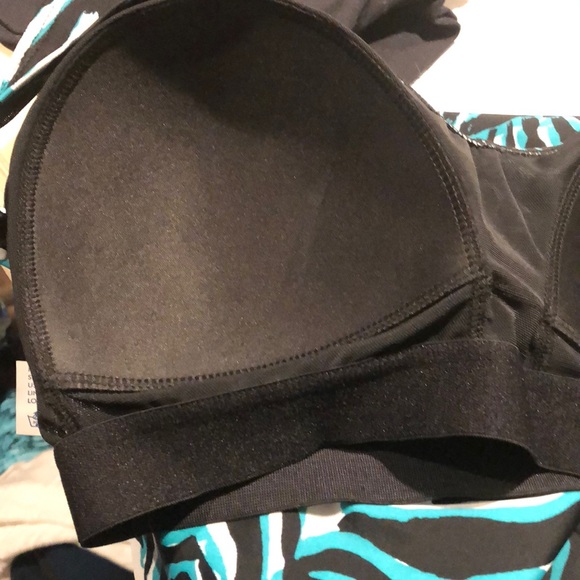 TROPICULTURE Swimsuit Tankini Black/White/Green Animal Print-16 - Picture 5 of 5